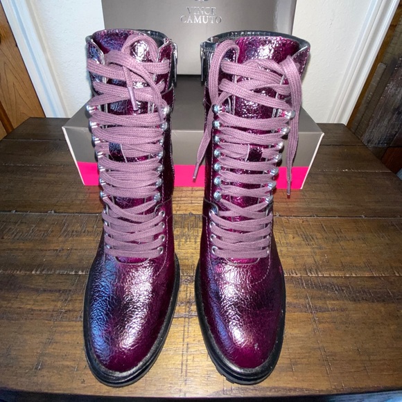 NEW Vince Camuto size 6 zip/lace bootie - Picture 3 of 4
